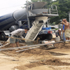 Pouring and finishing a curb